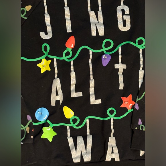 Christmas lights sweat shirt, size “xl” fits like medium. - Picture 3 of 4